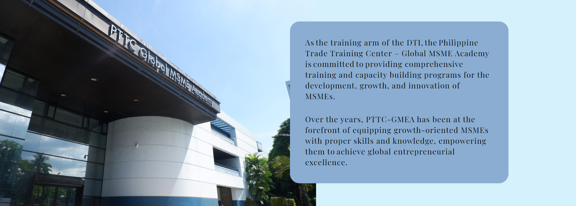PTTC-GMEA Trainings